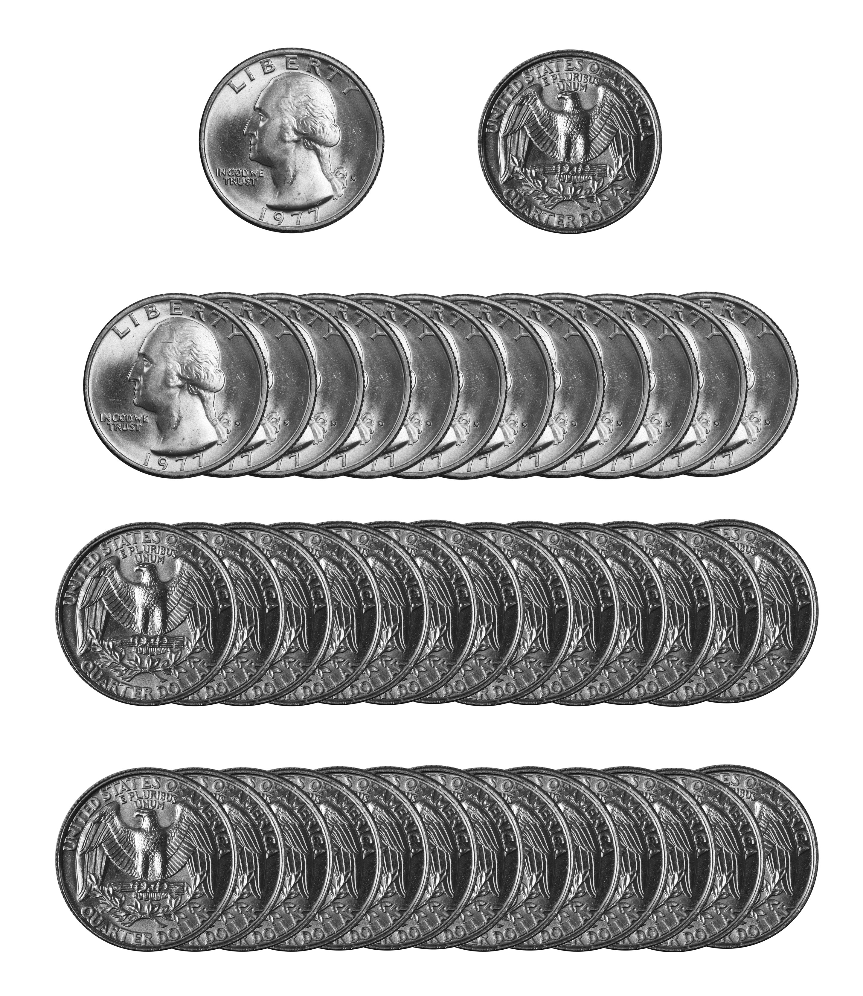 Roll of 40 GEM PROOF CAMEO 1998-S CLAD Washington Quarters Free Shipping