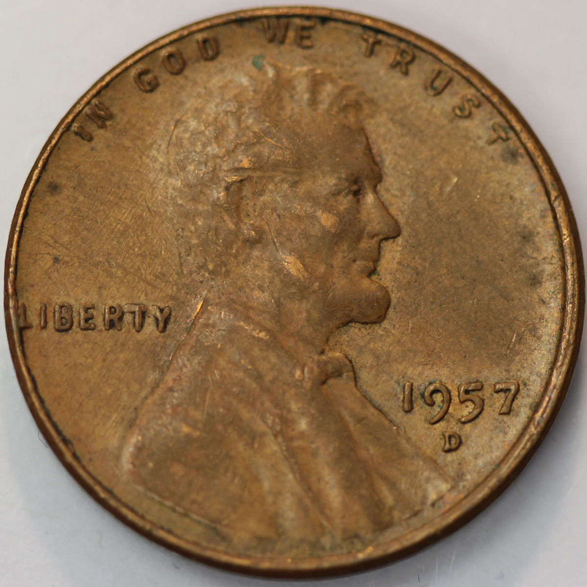 1957 D Lincoln Wheat Cent Penny Extra Fine Xf Ebay 