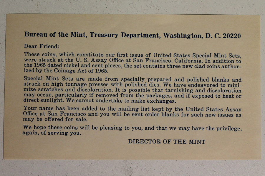 1965 Special US Mint set (OGP) 5 coins