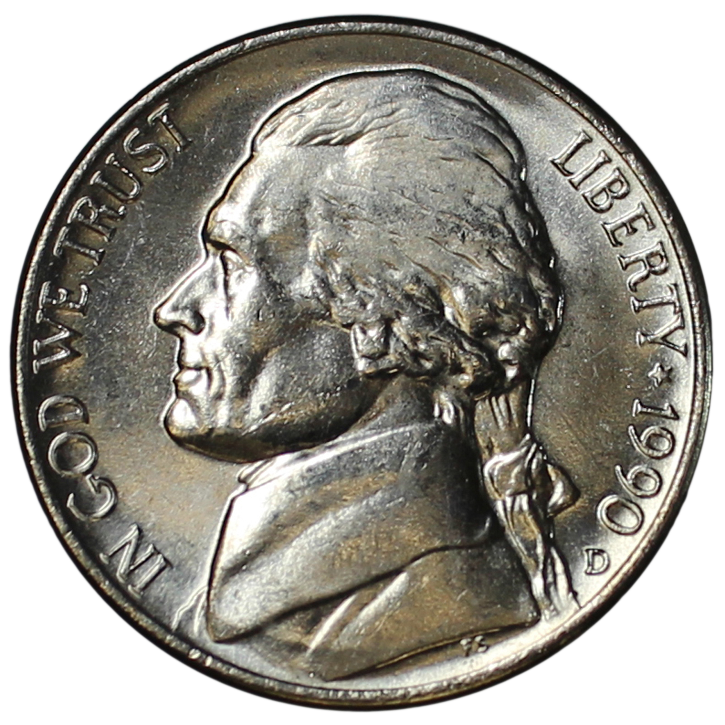 Details about   1990-P Jefferson Nickel Gem BU Full Steps 