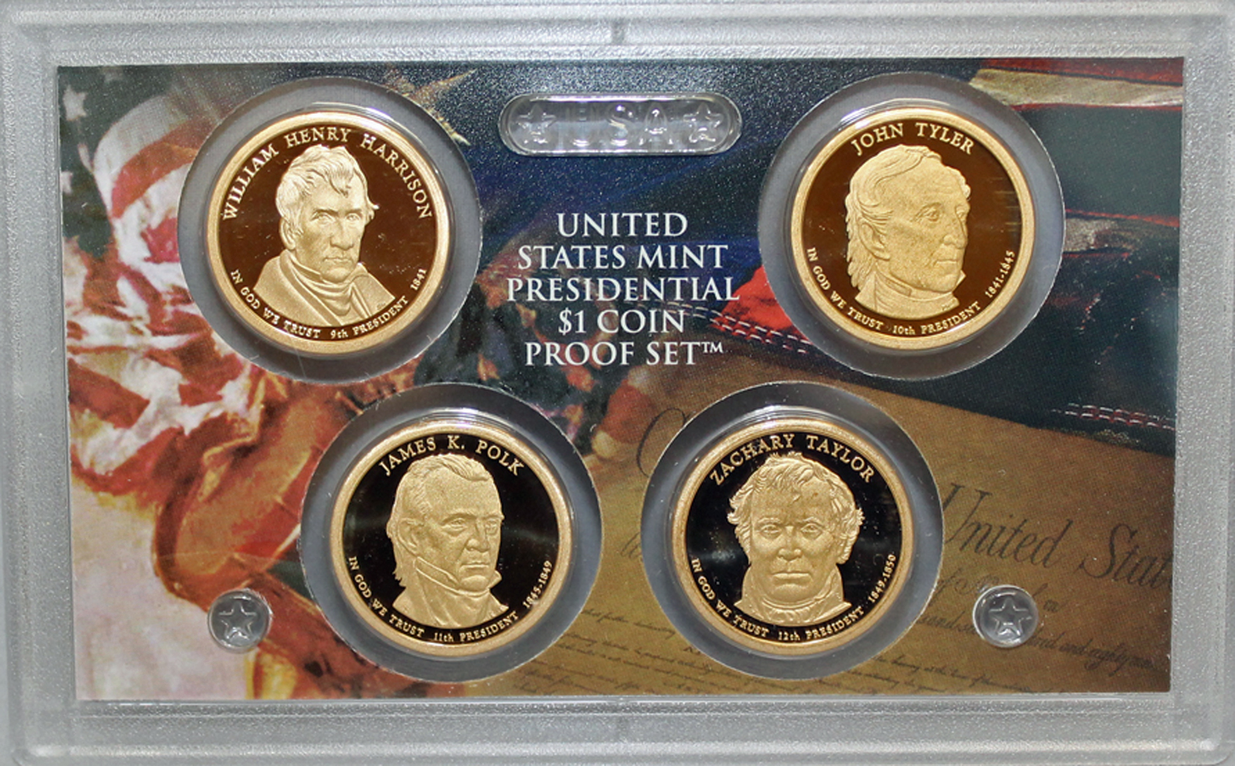 2009 Presidential Dollar US Mint Proof Set (OGP) 4 coins | eBay