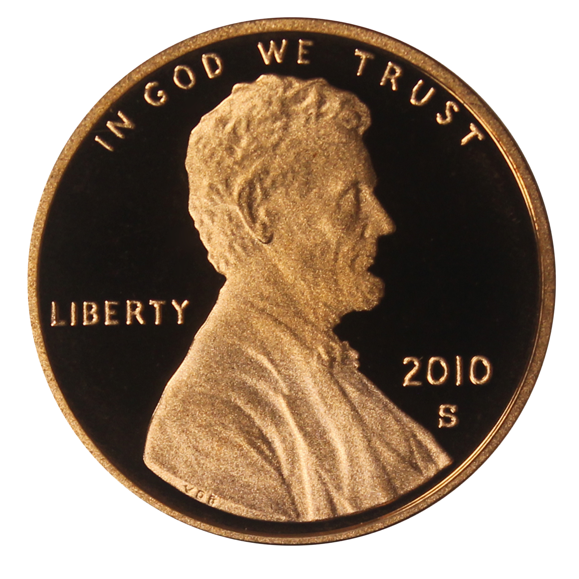 2010 Gem Deep Cameo Proof Lincoln Shield Cent US Coin