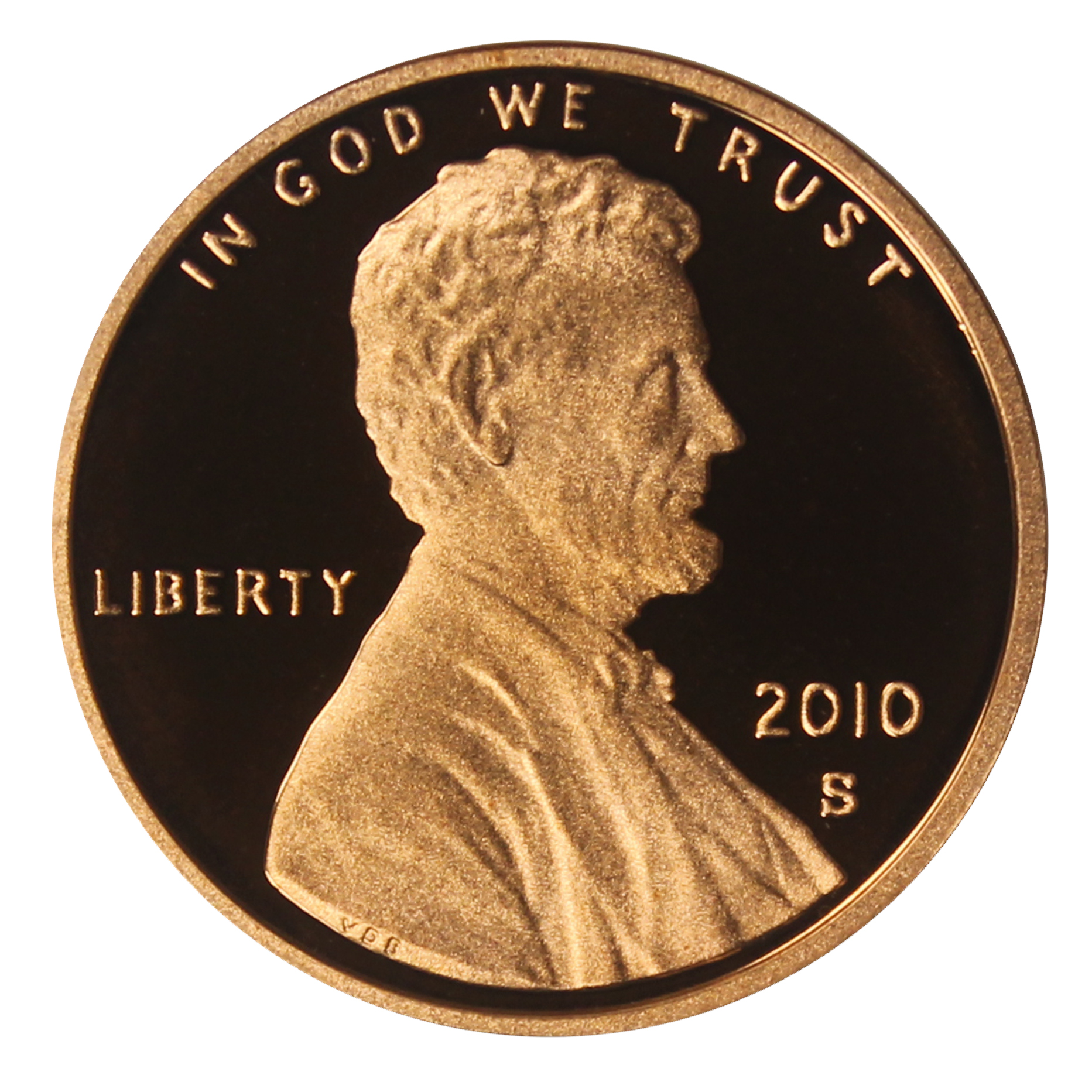 2010 Gem Deep Cameo Proof Lincoln Shield Cent US Coin