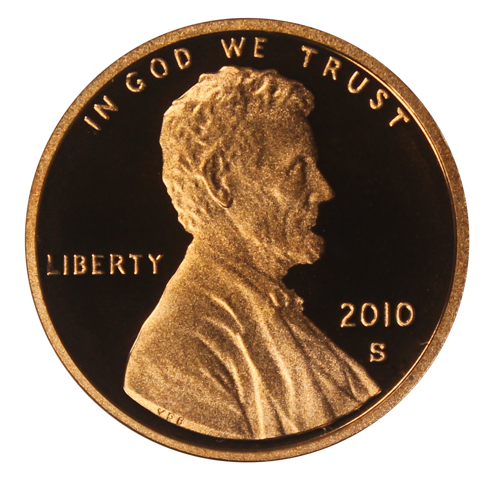 2010 Gem Deep Cameo Proof Lincoln Shield Cent US Coin