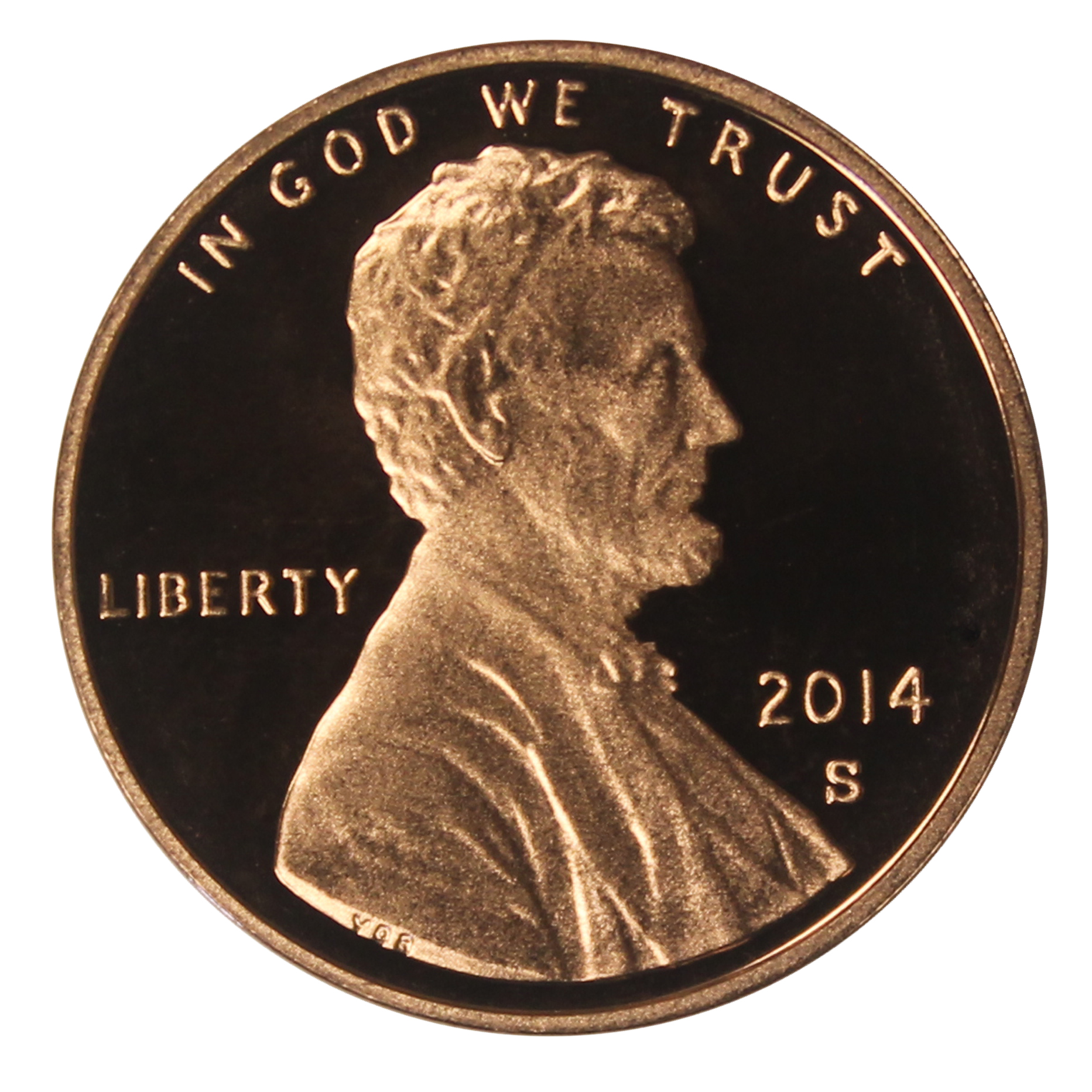 2014 Gem Deep Cameo Proof Lincoln Shield Cent US Coin