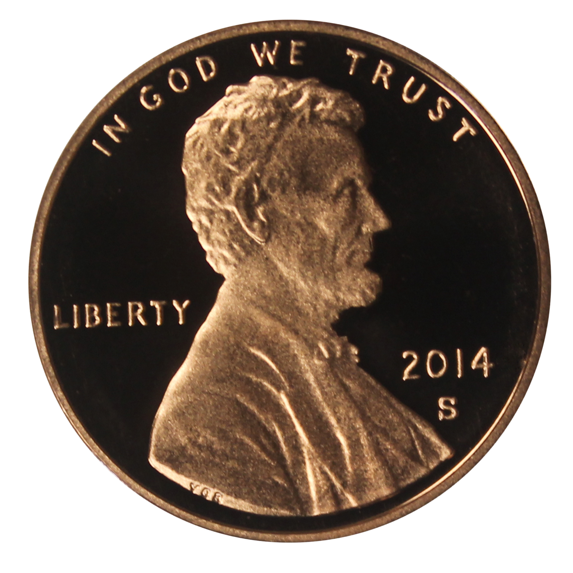 2014 Gem Deep Cameo Proof Lincoln Shield Cent US Coin