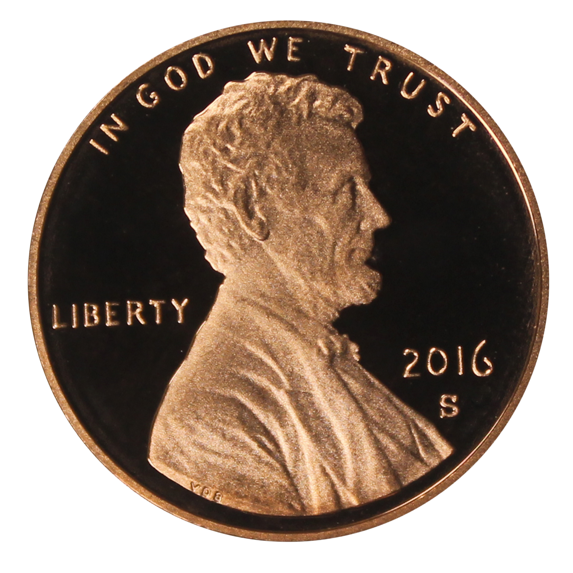 2016 Gem Deep Cameo Proof Lincoln Shield Cent US Coin