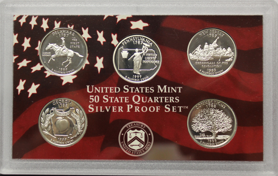 2000 S US MINT PROOF SET W//BOX AND COA STATE QUARTER PROOFS COMPLETE