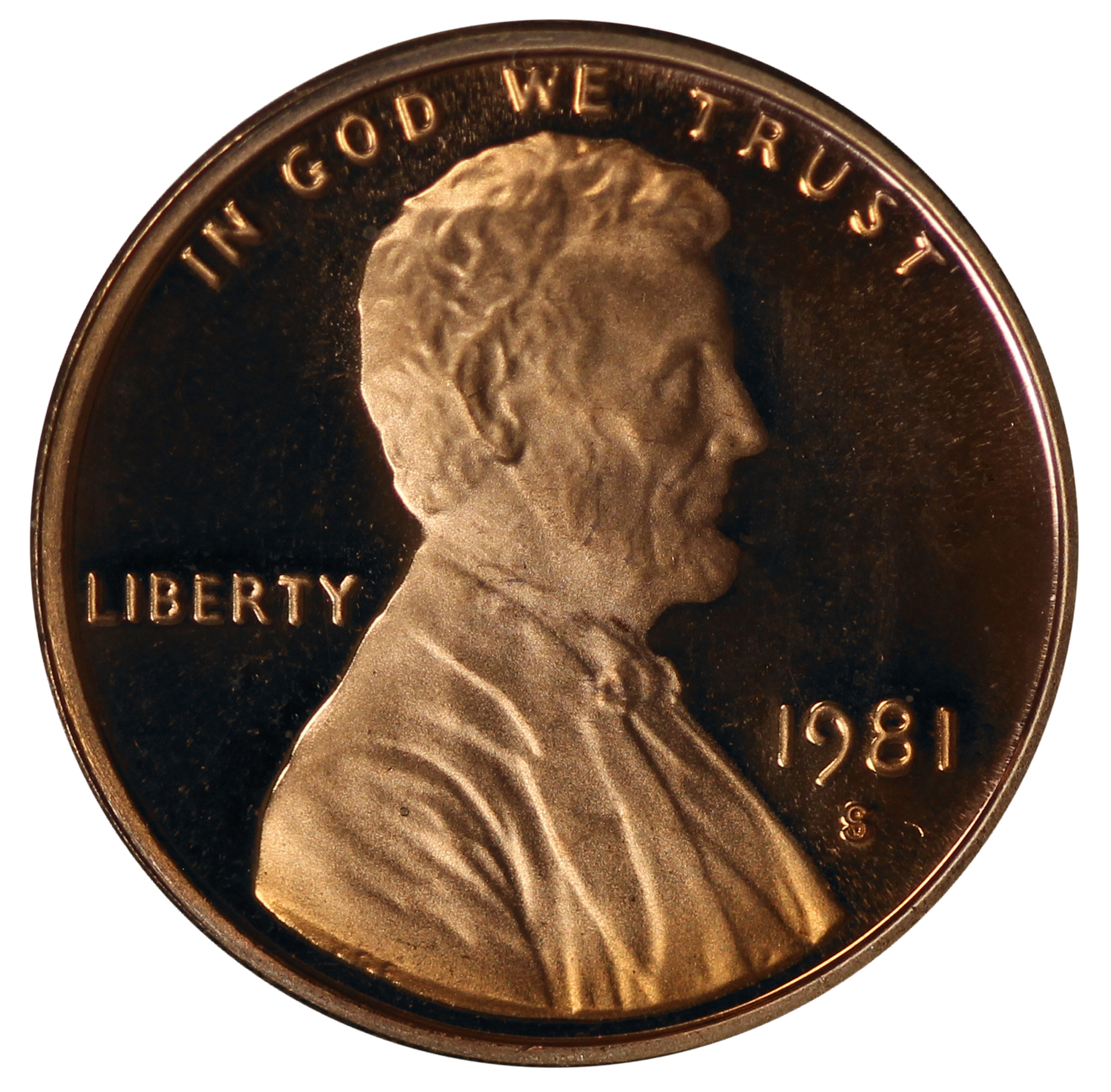 1981 -S Lincoln Cent Type 1 (Filled S) Gem DCAM Proof