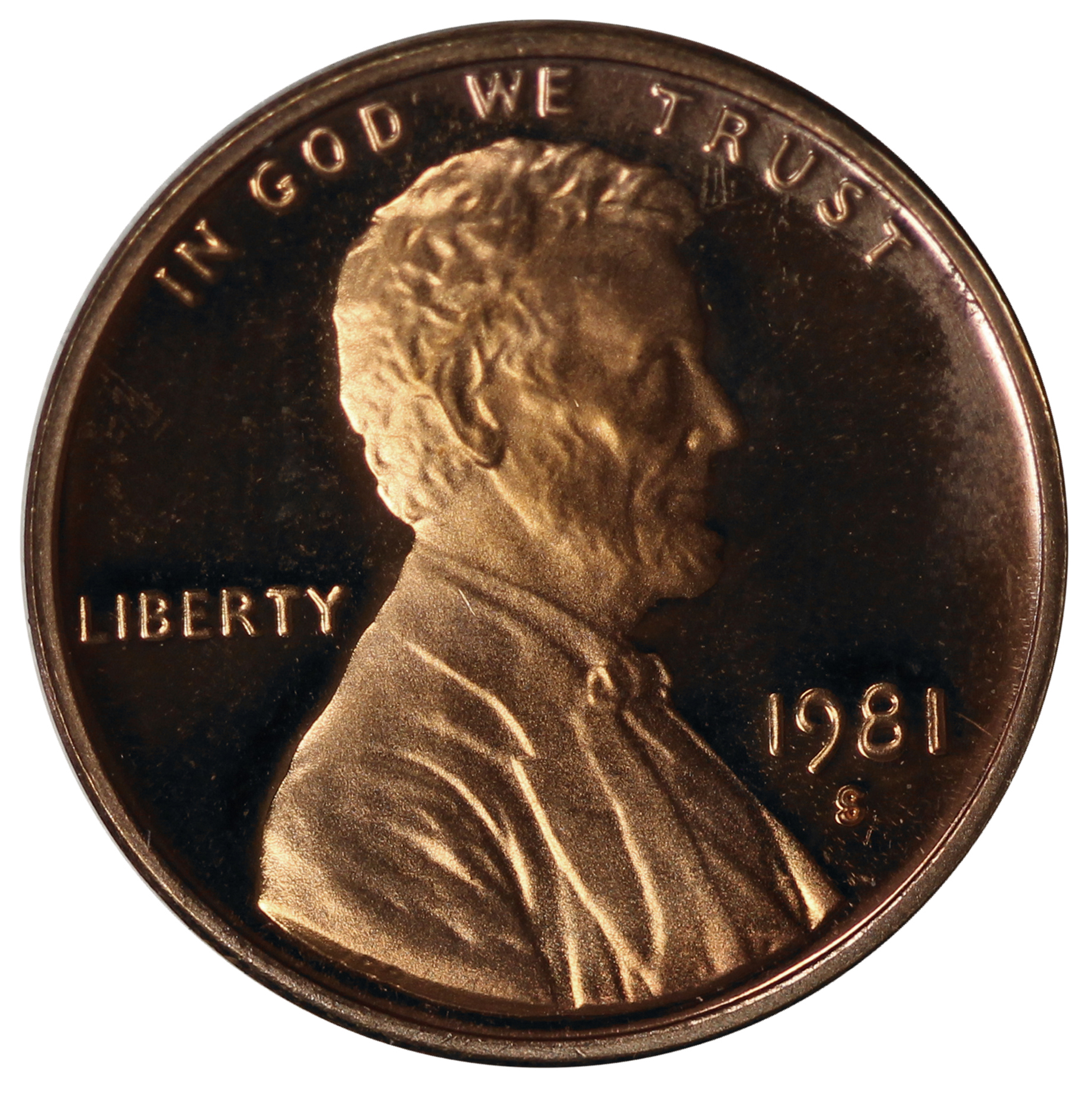 1981 -S Lincoln Cent Type 1 (Filled S) Gem DCAM Proof